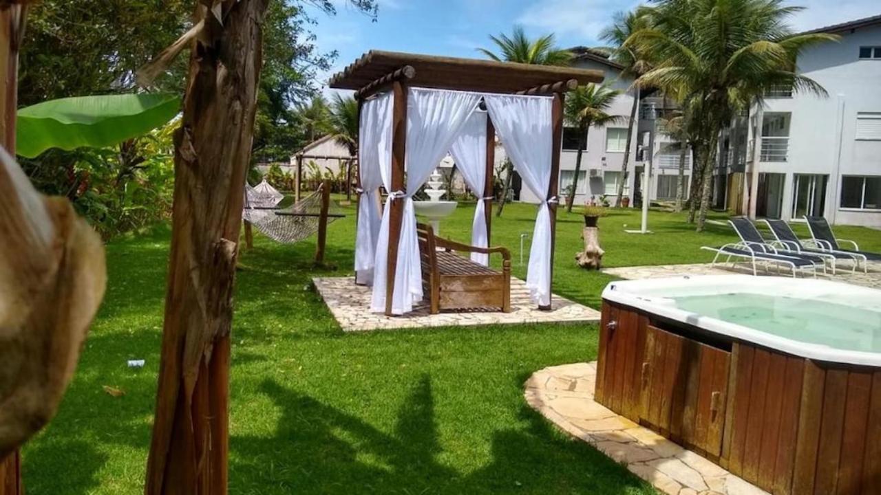 Casa Pe Na Areia Fechado Com Piscina Na Sununga - Casa de férias Ubatuba